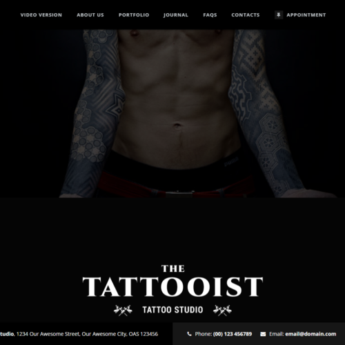 FireShot Capture 016 The Tattooist Tattoo Studio Template demo.webisir.com 