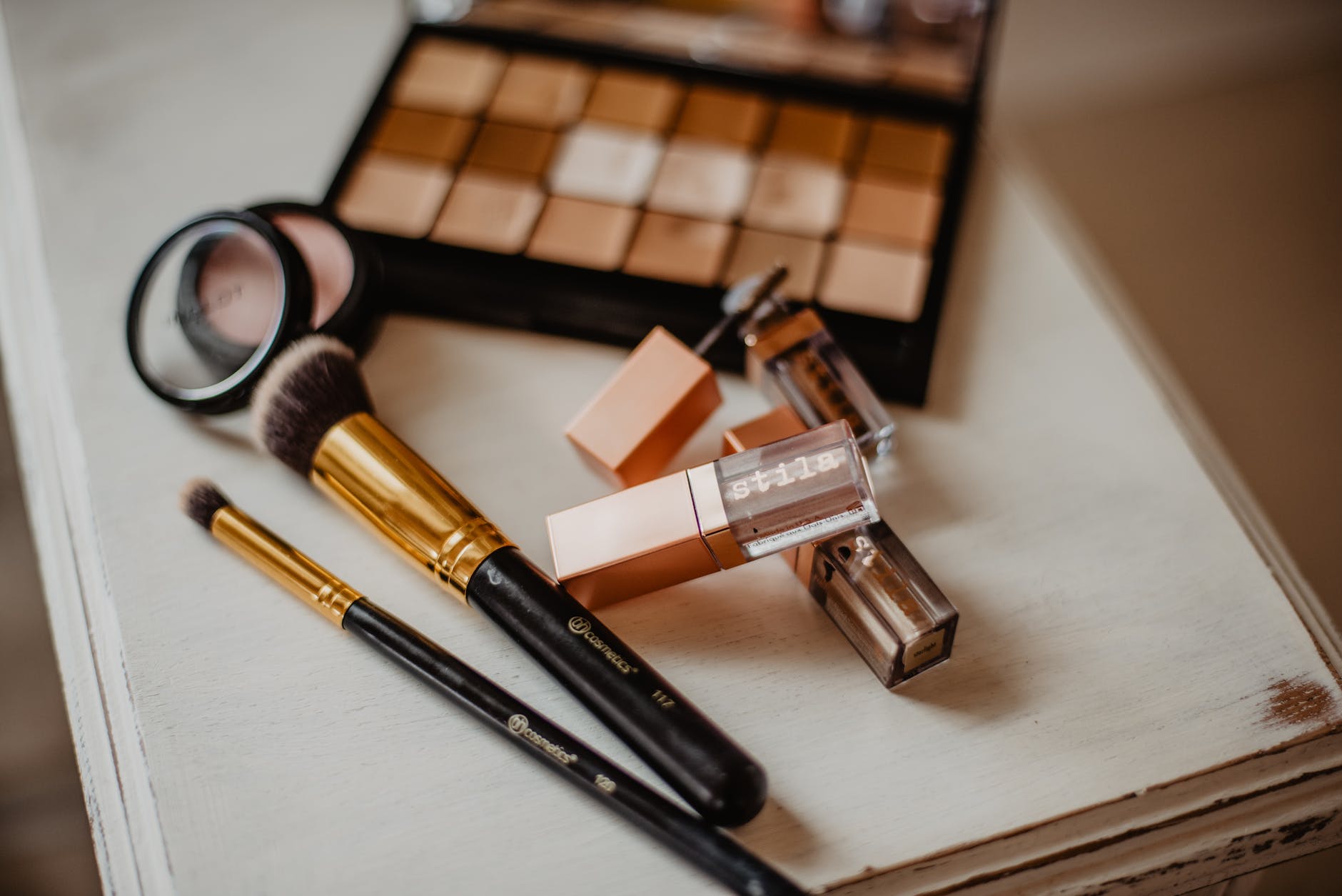 assorted cosmetic products