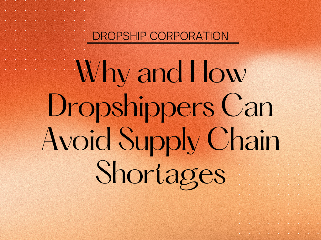 Why And How Dropshippers Can Avoid Supply Chain Shortages - Dropship ...