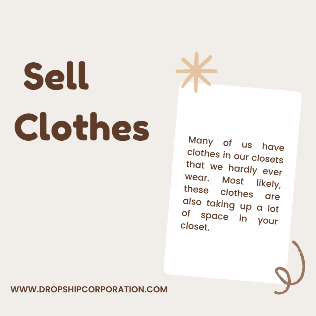 Best Online Places To Sell Clothes Fast For Cash Dropship Corporation